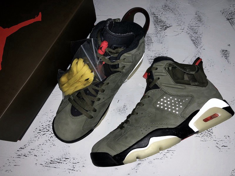 Travis Scott x AJ6 Medium Olive(CN1084-200)